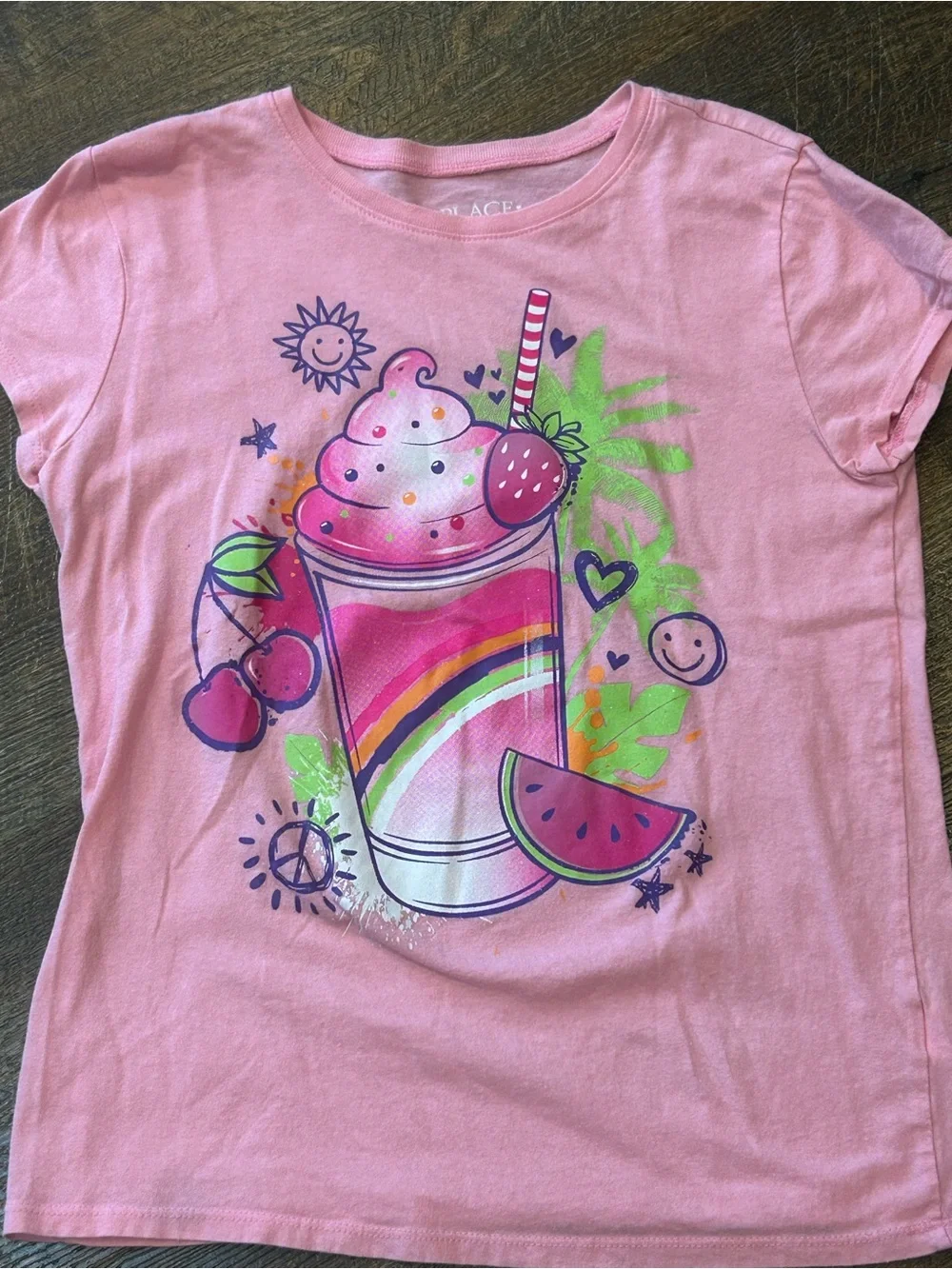 The Children's Place Colorful Graphic Tee Bundle - Pink, Navy, Light Blue, Green